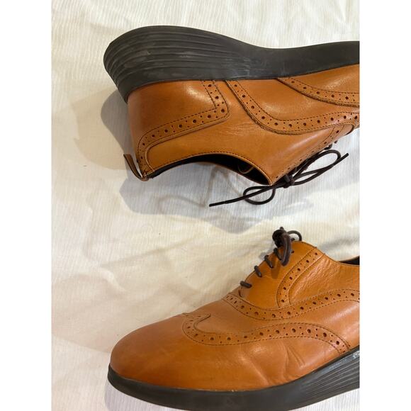 Wolf & Shepherd Men's 8 Crossover Wingtip Italian Leather Hybrid Dress Shoes - Picture 12 of 16